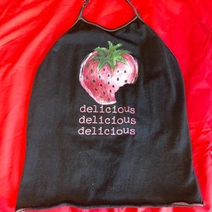 Strawberry crop top
